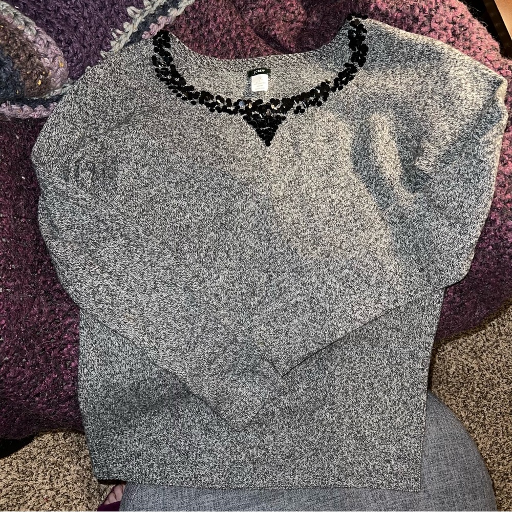 Excellent condition sequin neck sweater